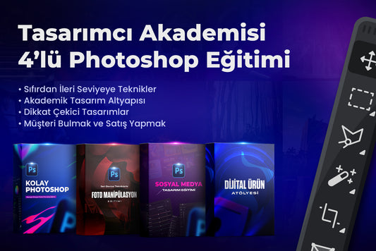 4’lü Photoshop Eğitim Seti